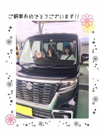 スペーシアカスタムご納車　（＾O＾）/．．♪