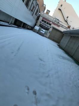 雪が降っても元気に営業してます！