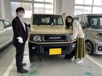 お待たせしました！ジムニーご納車です！