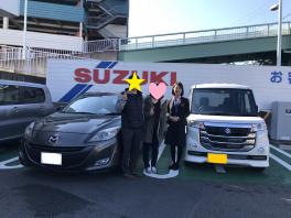 ～スライドドアが魅力的～スペーシアカスタムＺをご納車です♪