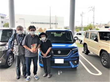 荷物がたくさん載るクルマ★ソリオ納車