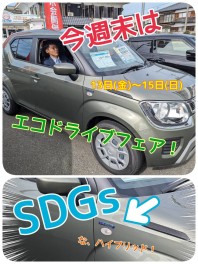 SDGsなお車ご案内します！