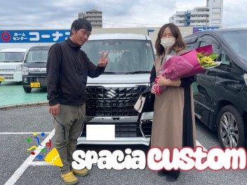 スペーシアカスタム納車しました♪