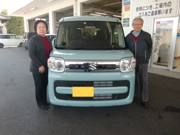 スペーシア　ＨＹＢＲＩＤ　Ｘ　ご納車いたしました！