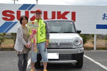 ハスラーJターボを納車いたしました。