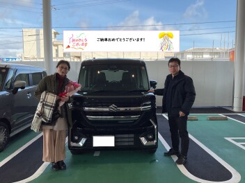 スペーシアカスタム納車！！