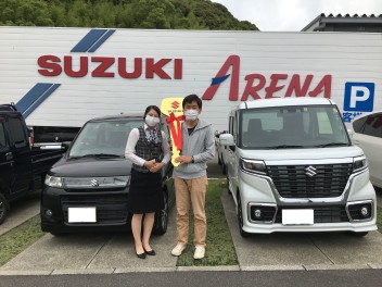 スペーシアカスタムご納車させていただきました！