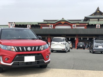 人生初のマイカーで交通安全祈願