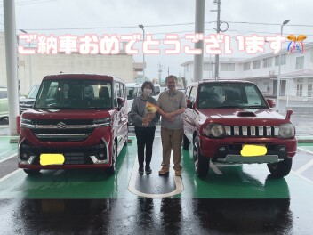 スペーシアカスタムご納車いたしました(^^)/