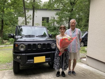新車　ジムニーご納車おめでとうございます(^^)