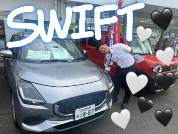 シルバーのスイフトがきました！！