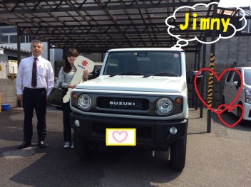 新型ジムニーご納車おめでとうございます!!