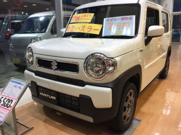 新型ハスラー　展示車兼在庫車　１台入庫しました！