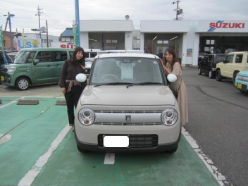 ラパン納車させて頂きました！