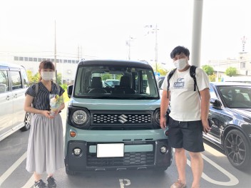 スペーシアギア納車です★この冬にご結婚予定！