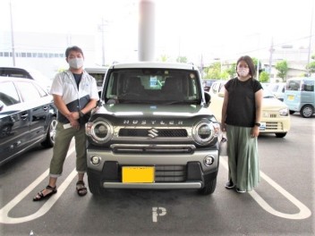 さっちゃん様にハスラー『みどりくん』納車です