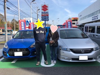 ボディーカラーがきれい！スイフトスポーツをご納車♪