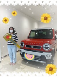 夏のひまわりのような明るいカラーのハスラーです♪
