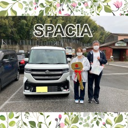 祝❕K様へスペーシアカスタムご納車✨