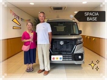 スペーシアベースご納車させて頂きました(^O^)／