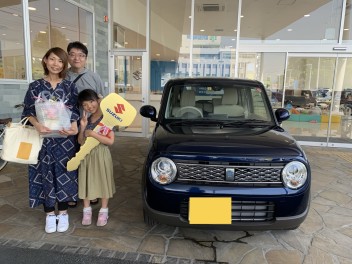 ラパンご納車おめでとうございます(^○^)