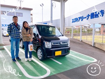 M様ワゴンＲご納車おめでとうございます！