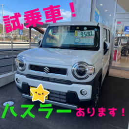 試乗車ハスラーあります！