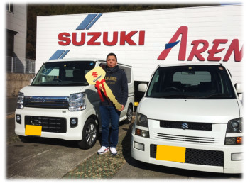 Ｏ様へエブリイワゴンをご納車です☆