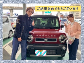 ハスラーご納車させて頂きました(*´ω`*)♡