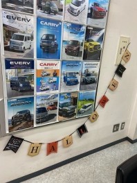 ハロウィーンの飾り付け！