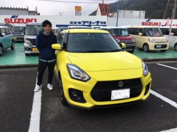 スイフトスポーツ、ご納車です（＾＾）