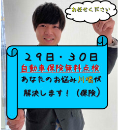 ２９日、３０日は保険大商談会