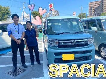 T様スペーシアご納車　担当やまさき