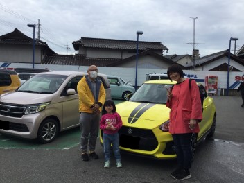 M様　スイフトスポーツ新車納車