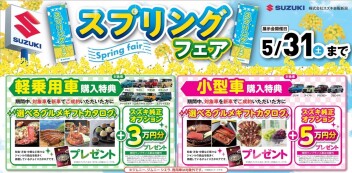 スプリングフェア最終コーナーです！！！