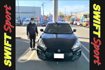 スイフトスポーツ納車です★艶めきスーパーブラックパール！