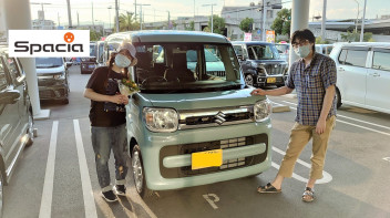 NEWスペーシア納車★人気色のオフブルーです