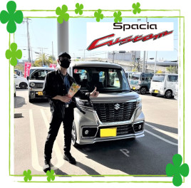 カッコいい！スペーシアカスタム納車です