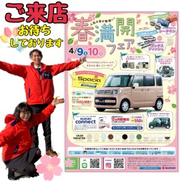 春満開フェア～　人気の車が勢ぞろい！！