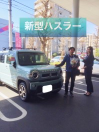 新型ハスラーご納車致しました＼(^o^)／