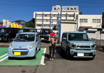 ハスラーご納車しました('ω')ノ