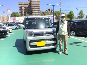 Ｉ様　スペーシア　新車ご納車　担当松田