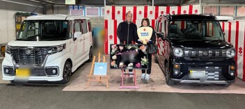 川田店長のお客様F様　スペーシアギアご納車させていただきました♪