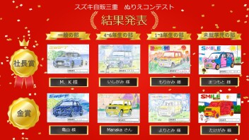 ぬりえコンテストたくさんのご応募ありがとうございました☆彡