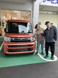 Ｓ様にスペーシアをご納車させていただきました！！