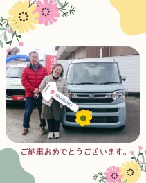 さわやかオフブルー２トーンのスペーシアご納車です♪