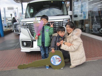 Ｎ様スペーシアカスタム納車式☆