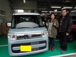 Ｈ様【新型スペーシア第１号☆☆☆】のご納車です(^o^)／