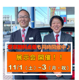 11月初めの展示会♪