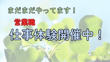 【営業職】2027年卒対象　仕事体験開催中！